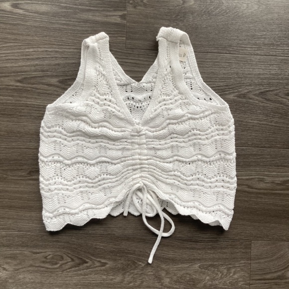 Jessica Simpson crochet / knit tank top - Size S - Picture 6 of 7